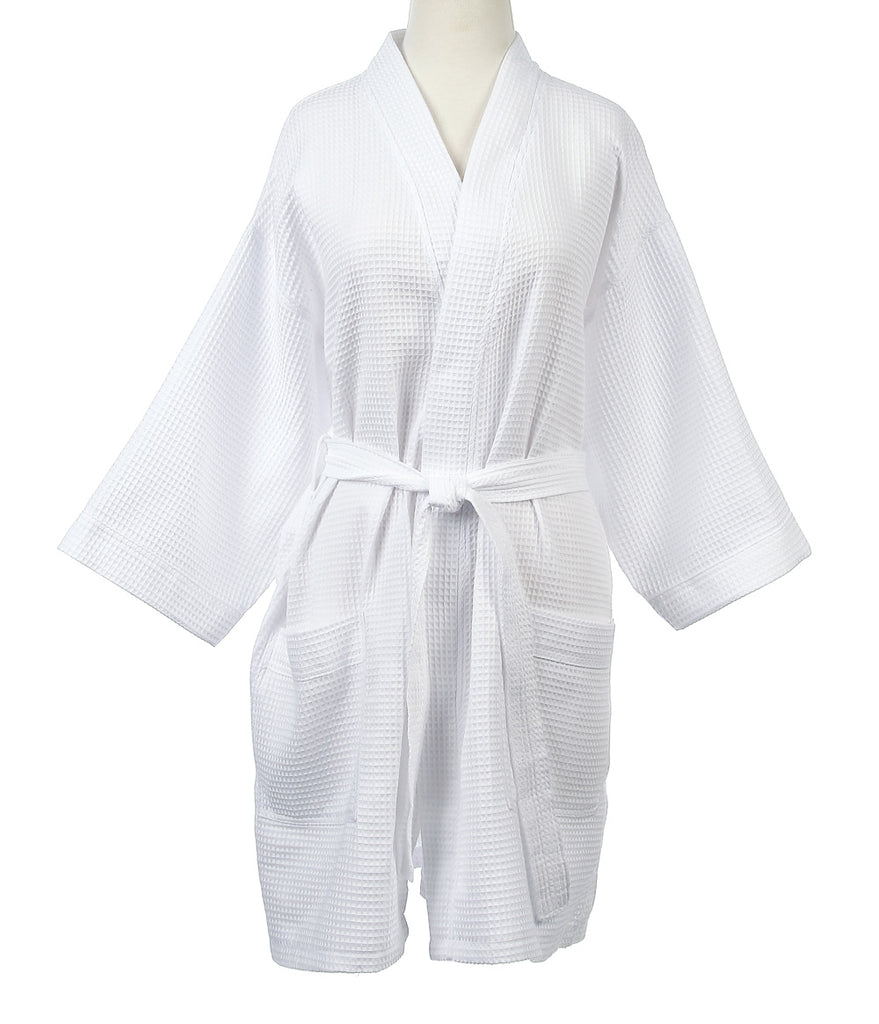 Waffle Robe in White
