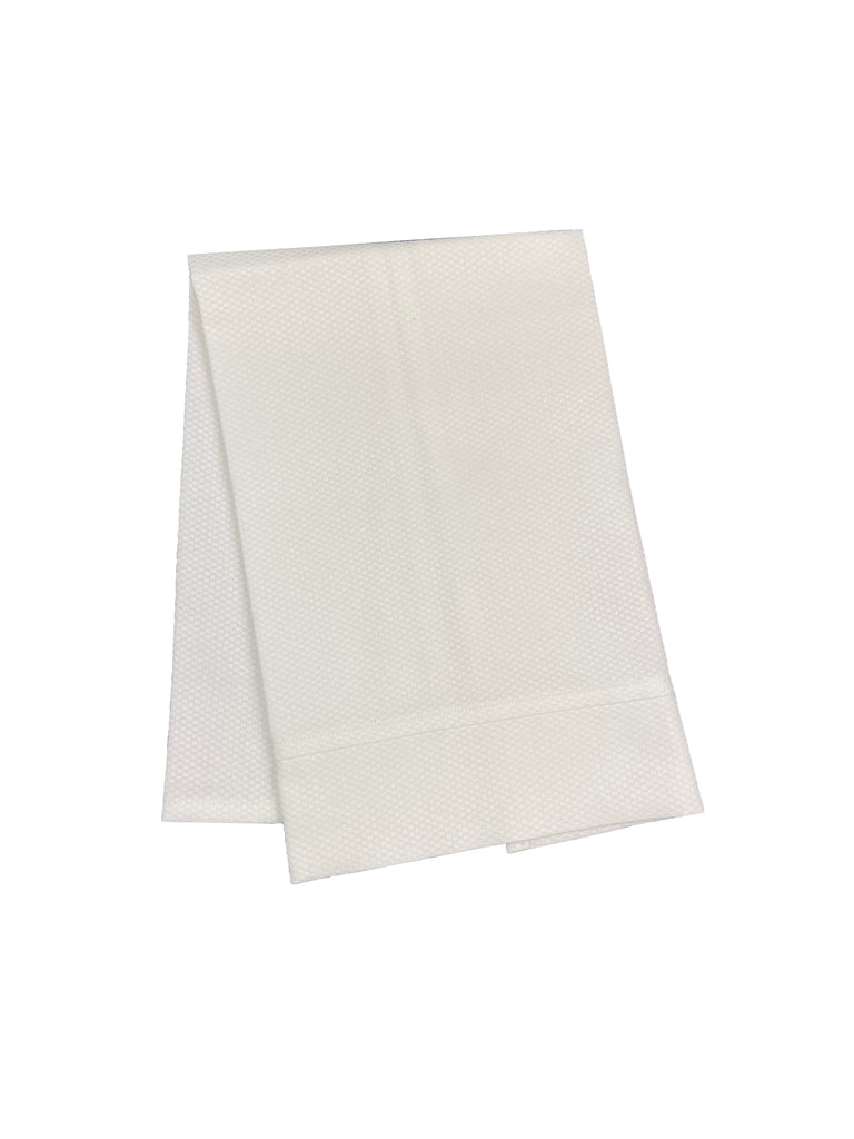 White Cotton Pique Guest Towel